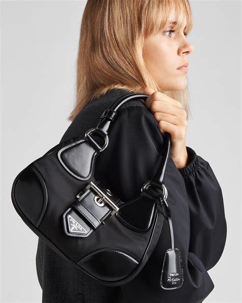 prada style handbag moon|prada nylon shoulder bag black.